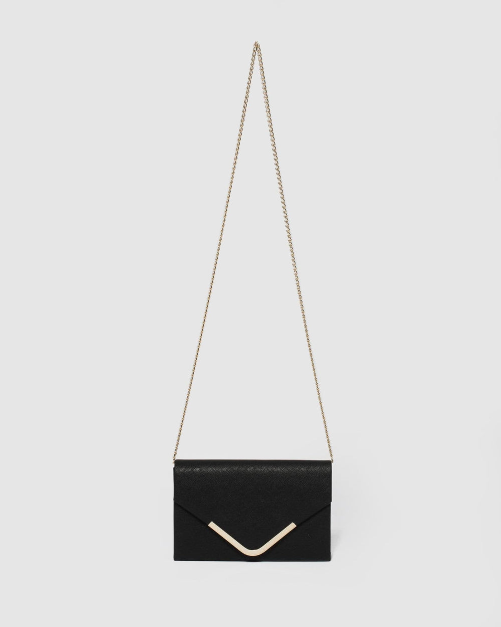 black envelope clutch purse